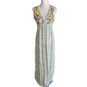 ZARA AZTEC PRINT MAXI DRESS Large